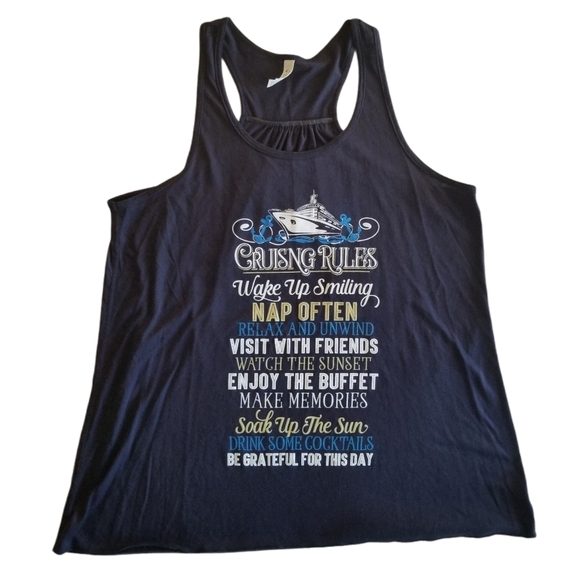 Cruise Theme Graphic Print Tank Top 2XL - Picture 1 of 6